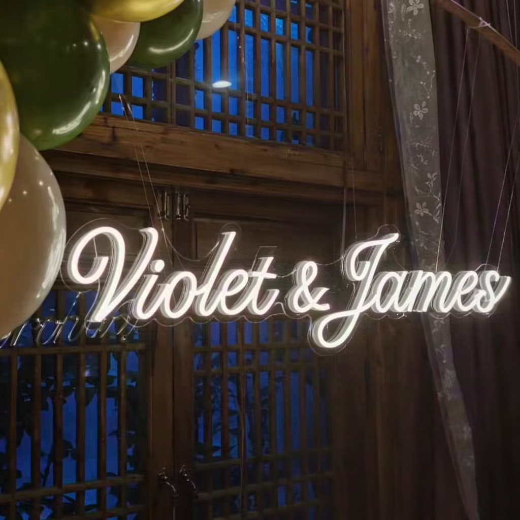Violet & James - Custom Made Neon